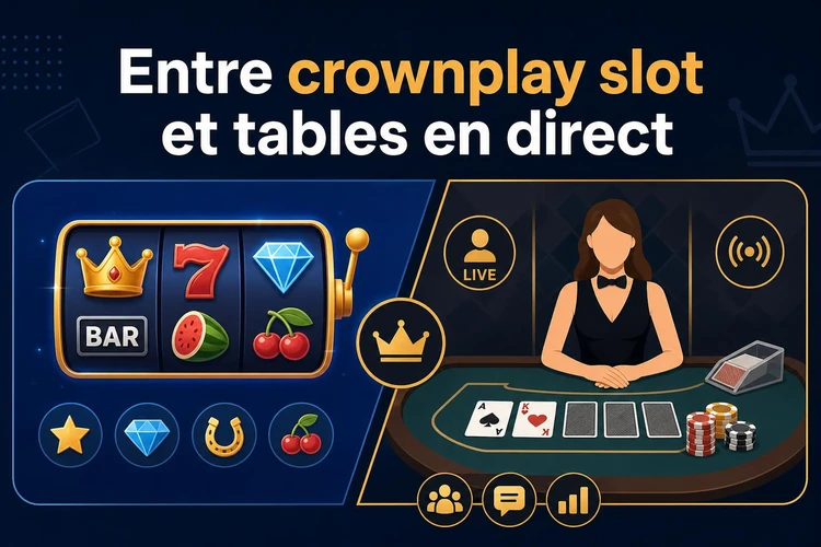 Entre crownplay slot et tables en direct