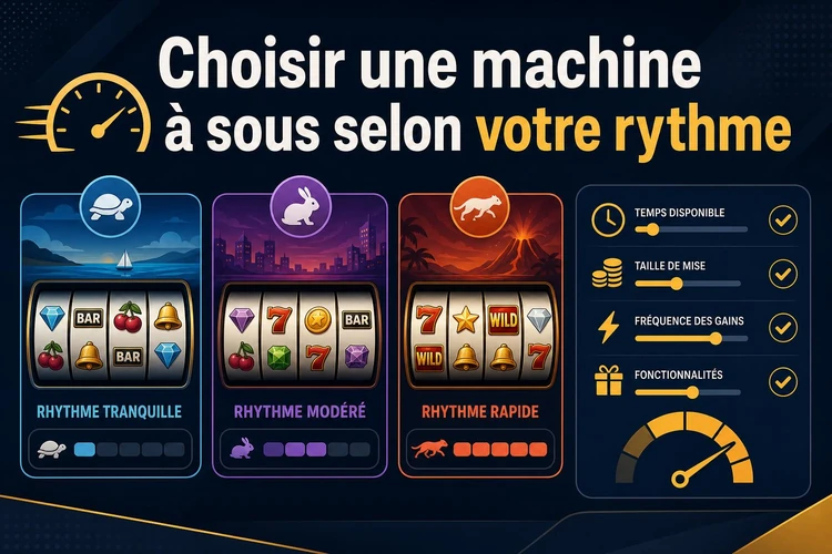 Choisir une machine à sous selon votre rythme
