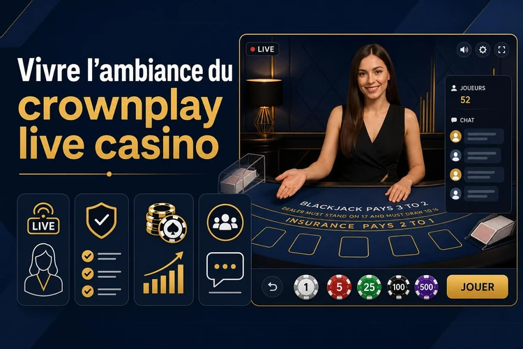 Vivre l’ambiance du crownplay live casino